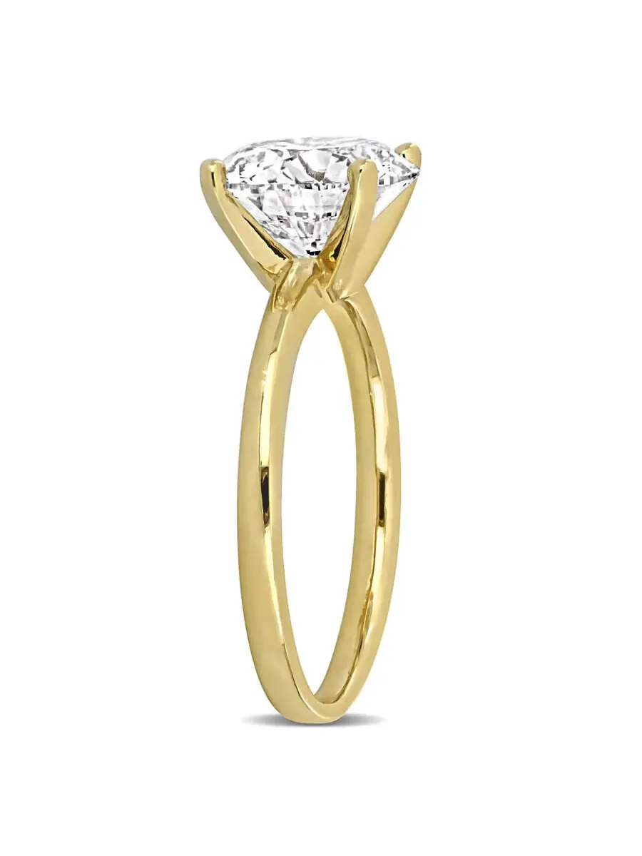 Созданное Forever 3CT TW лабораторно выращенное бриллиантовое кольцо для помолвки солитер из — изображение 2 из 6