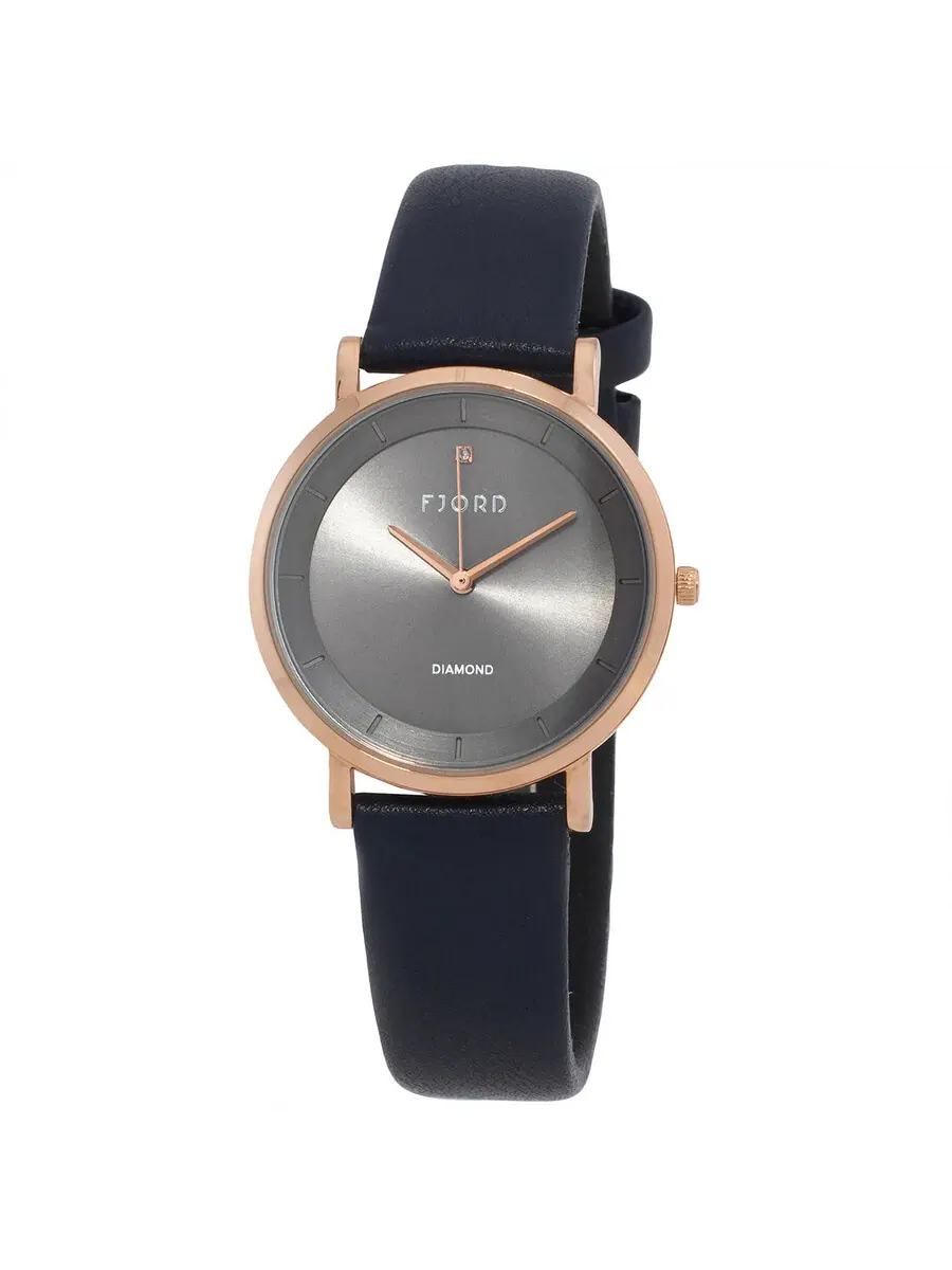 Женские часы Fjord Jensen с серым циферблатом FJ-6062-05 — золотистый