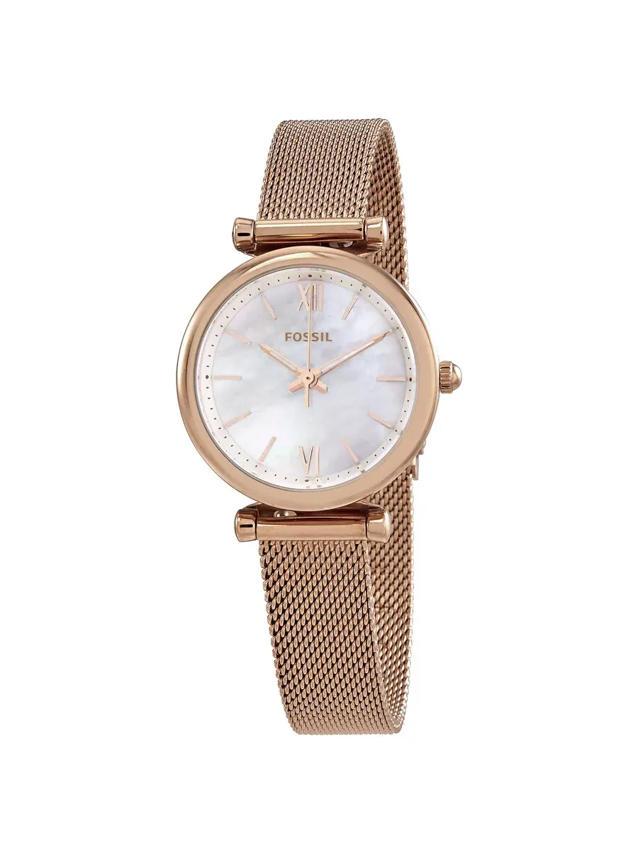 Женские часы Fossil Carlie Mini с кварцевым механизмом и перламутровым циферблатом ES4433 — изображение 1 из 3
