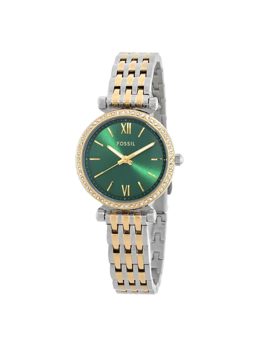 Женские часы Fossil Carlie с кварцевым механизмом — изображение 1 из 3, оттенок золотистый