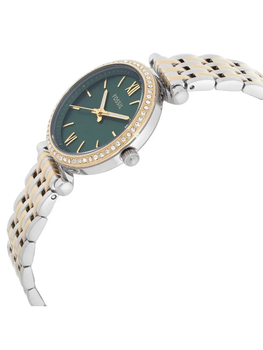Женские часы Fossil Carlie с кварцевым механизмом — изображение 2 из 3, оттенок золотистый