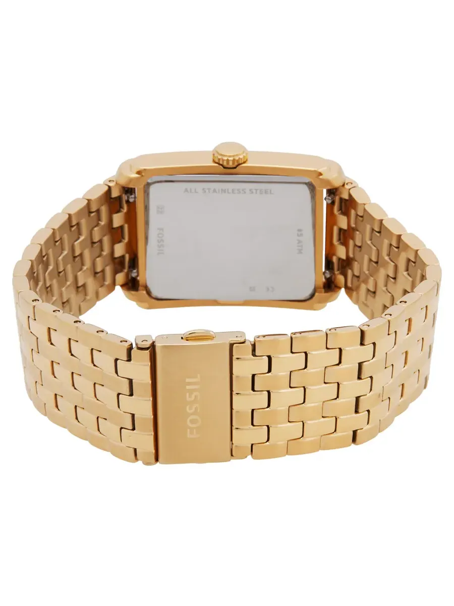 Часы Fossil Carraway с кварцевым механизмом и золотым циферблатом FS6009 — изображение 3 из 3, оттенок золотистый