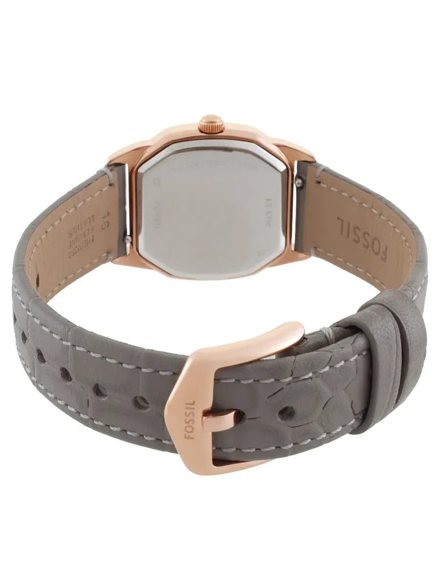 Женские часы Fossil Harlow с кварцевым белым циферблатом ES5435 — изображение 3 из 3, оттенок розовый золотистый