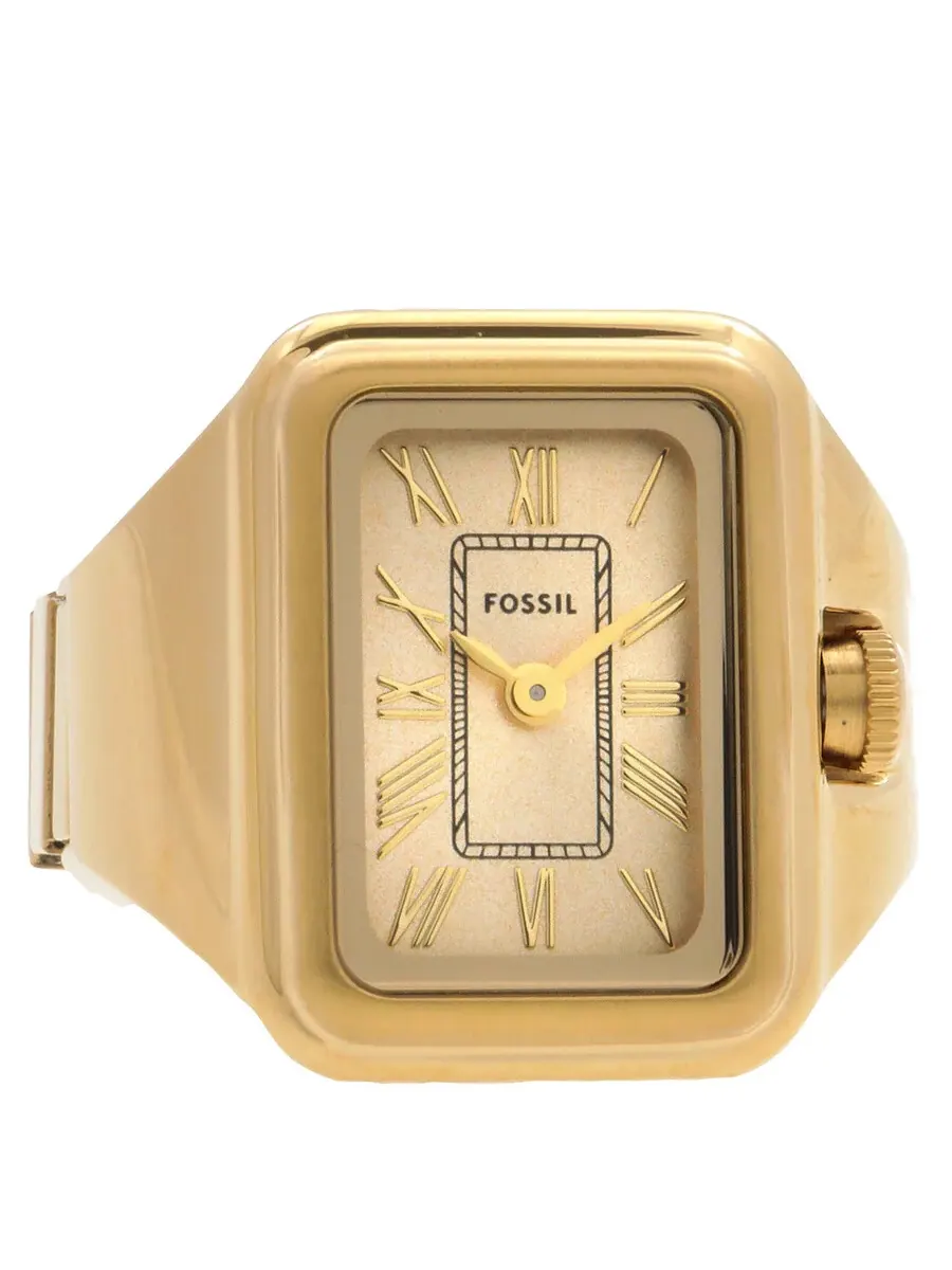 Женские часы Fossil Raquel с кольцом, кварцевые — изображение 1 из 3, оттенок золотистый