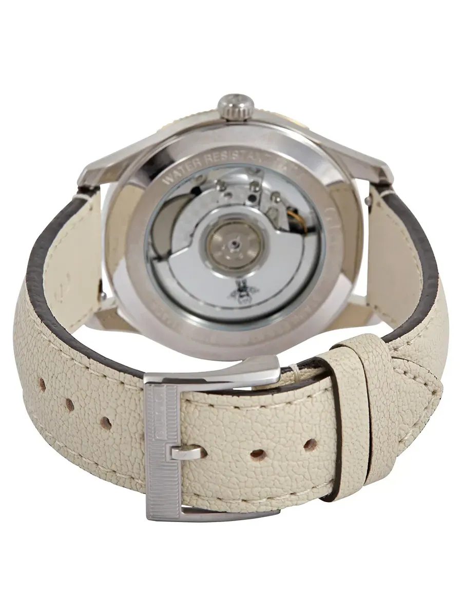 Мужские часы Gucci G-Timeless Automatic с серебристым циферблатом YA126348 — изображение 3 из 3, оттенок желтый золотистый