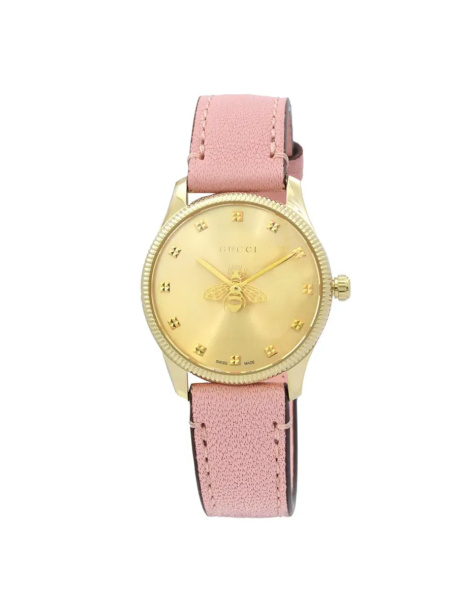 Женские часы Gucci G-Timeless Quartz YA1265041 — изображение 1 из 3, оттенок желтый золотистый