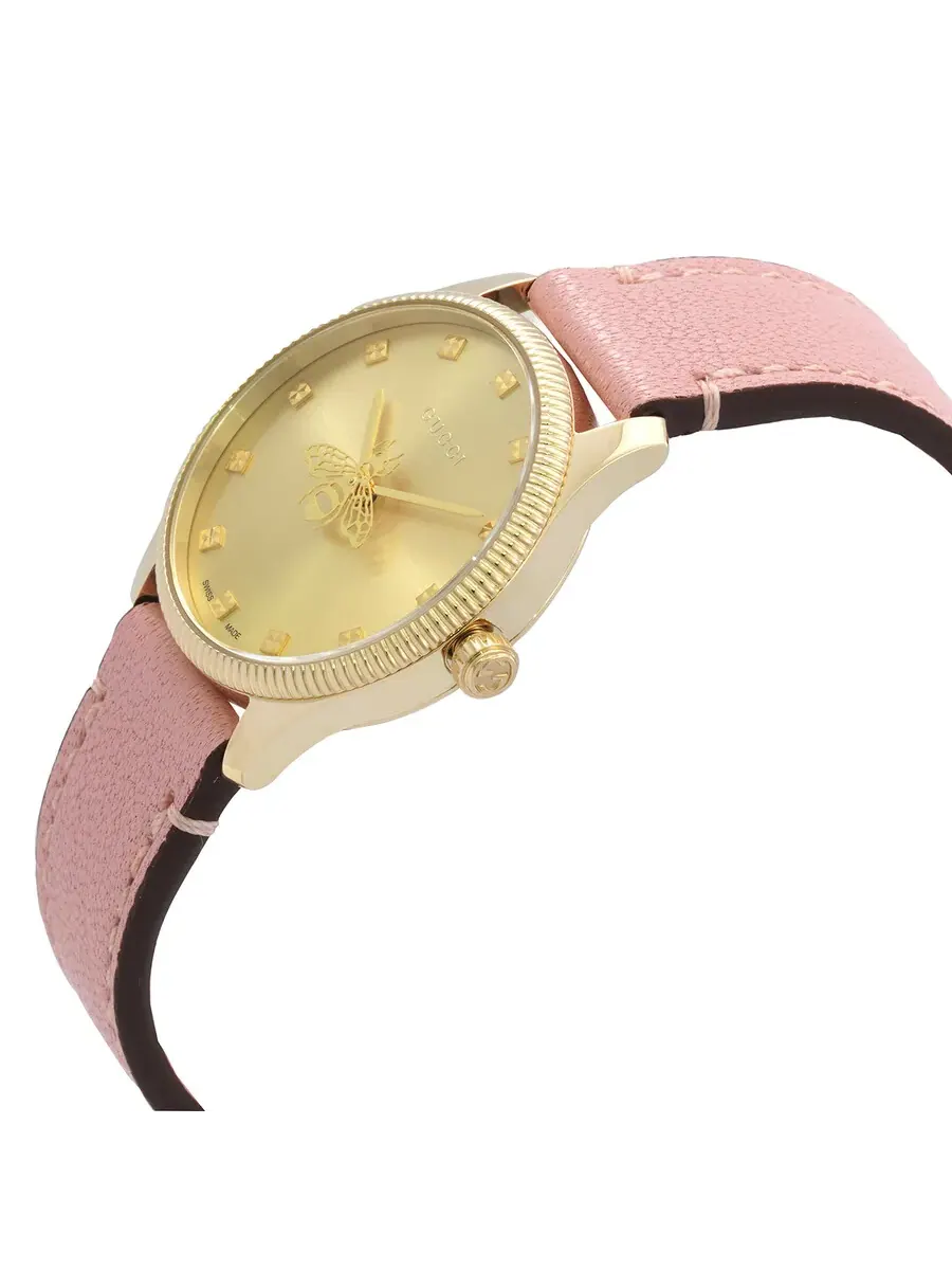 Женские часы Gucci G-Timeless Quartz YA1265041 — изображение 2 из 3, оттенок желтый золотистый