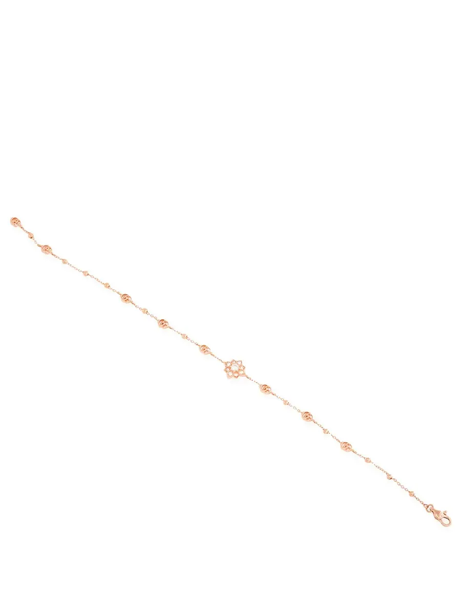 Браслет Gucci Flora Rose Gold с бриллиантами 0,17 карат — изображение 5 из 5, оттенок розовый золотистый