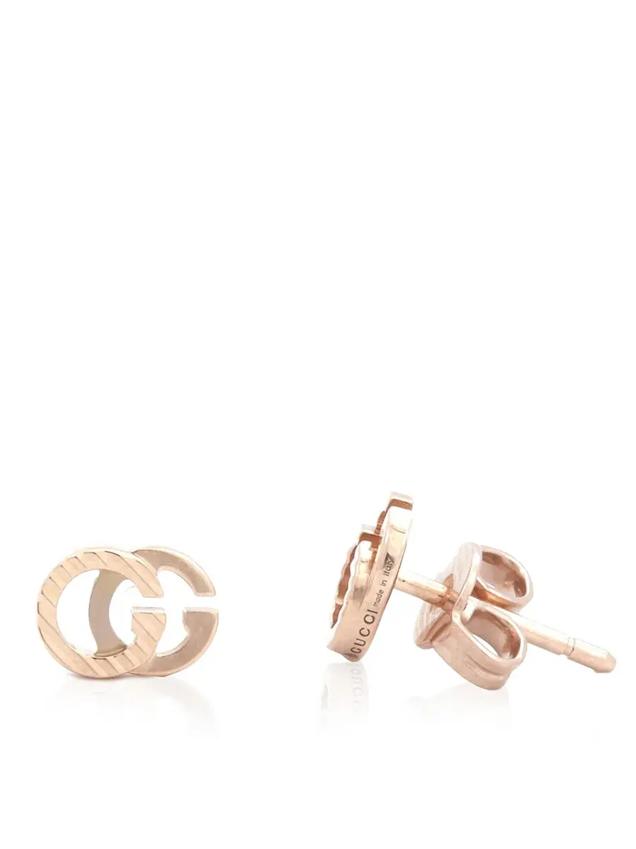 Серьги Gucci GG Running из 18-каратного розового золота — изображение 3 из 4, оттенок розовый золотистый