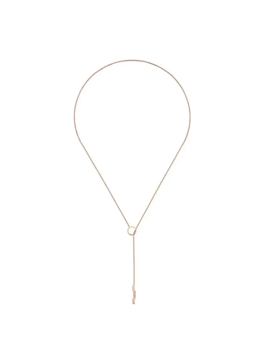 Ожерелье Gucci Link to Love Lariat из розового золота - YBB662110002