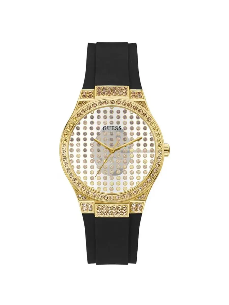 Женские часы Guess Radiance с серым циферблатом Quartz GW0482L1 — изображение 1 из 1, оттенок желтый золотистый
