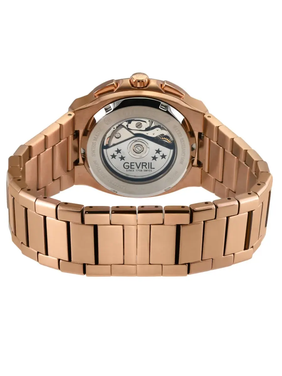 Мужские часы GV2 от Gevril Potente Chronograph с черным циферблатом, модель 18502B Gv2 By Gevril — изображение 2 из 3