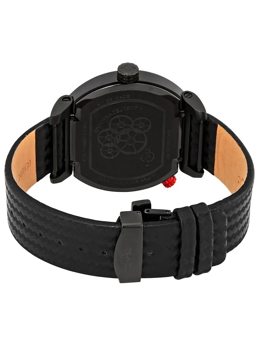 Мужские часы GV2 от Gevril Macchina Del Tempo с черным циферблатом и функцией GMT, модель 8305. Gv2 — изображение 3 из 4