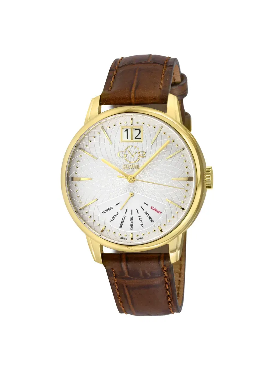Мужские часы GV2 от Gevril Rovescio Quartz с белым циферблатом 56213 Gv2 By Gevril — изображение 1 из 1
