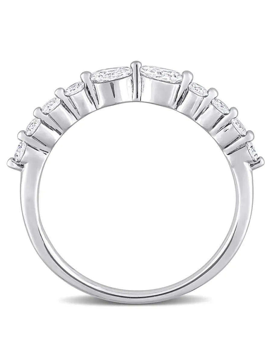 Созданное Forever 5/8 CT TGW лабораторно выращенное бриллиантовое кольцо из серебра с родиевым — изображение 4 из 6