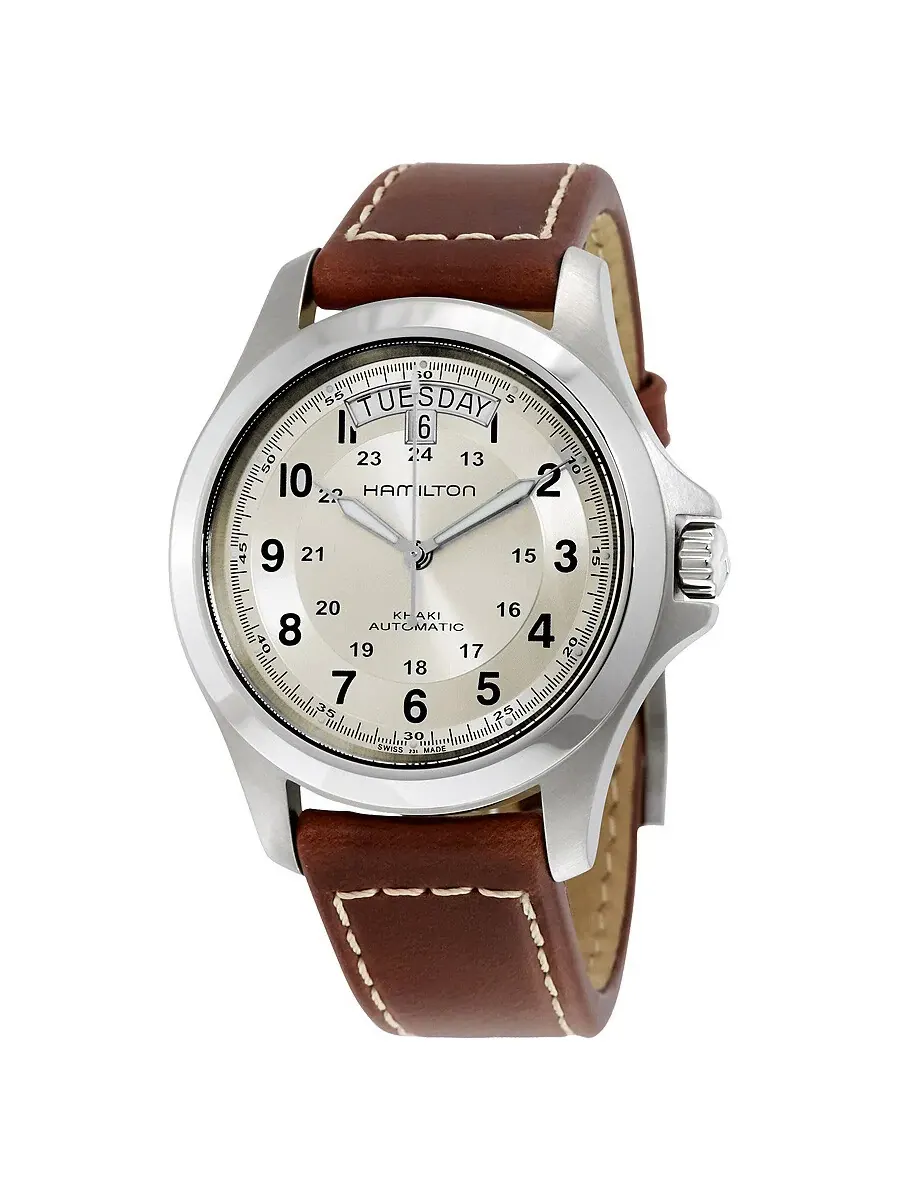 Мужские часы Hamilton Khaki Field Automatic H64455523 — изображение 1 из 4, оттенок серебристый
