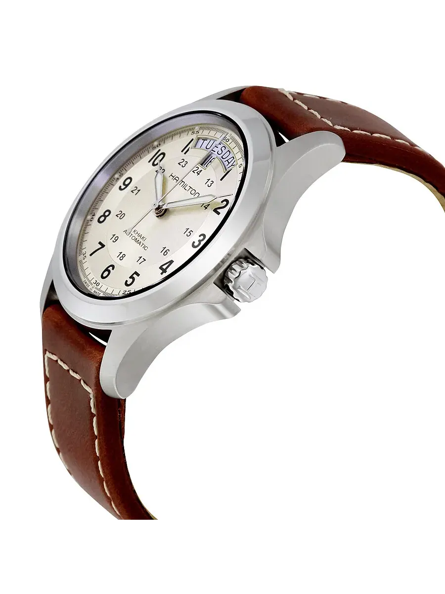 Мужские часы Hamilton Khaki Field Automatic H64455523 — изображение 2 из 4, оттенок серебристый