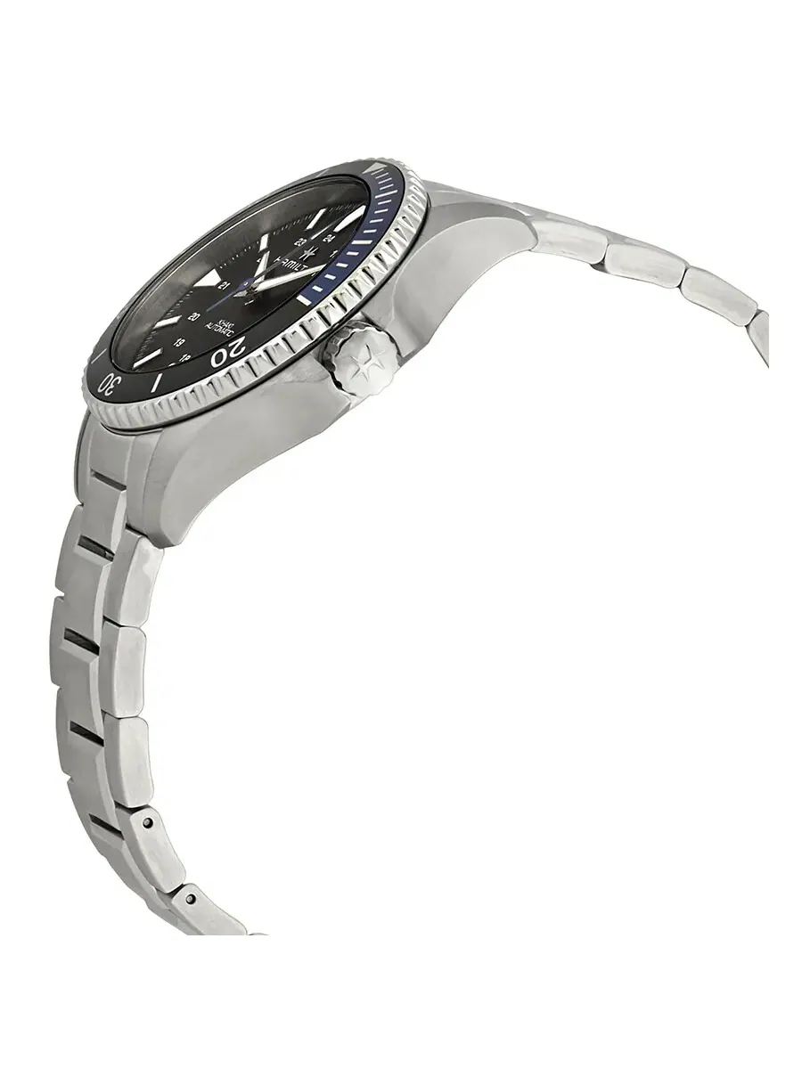 Мужские часы Hamilton Khaki Navy Scuba Automatic с безелем Batman H82315131 — изображение 2 из 3, оттенок черный синий