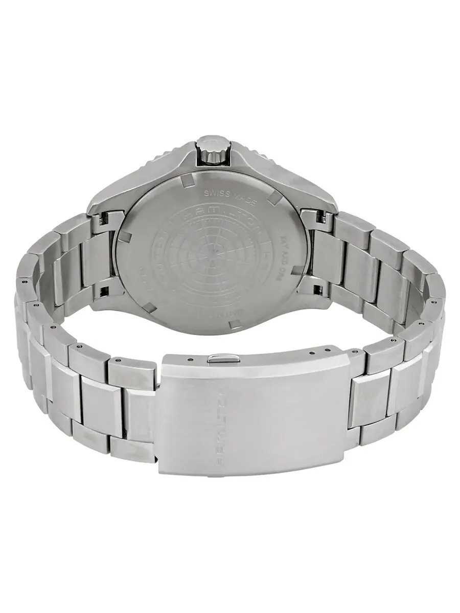 Мужские часы Hamilton Khaki Navy Scuba Automatic с безелем Batman H82315131 — изображение 3 из 3, оттенок черный синий