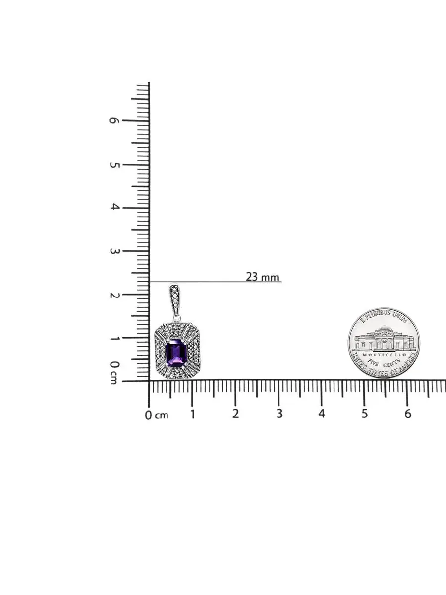Серьги-гвоздики Haus of Brilliance из стерлингового серебра 0,925 пробы с алмазными акцентами и — изображение 4 из 5