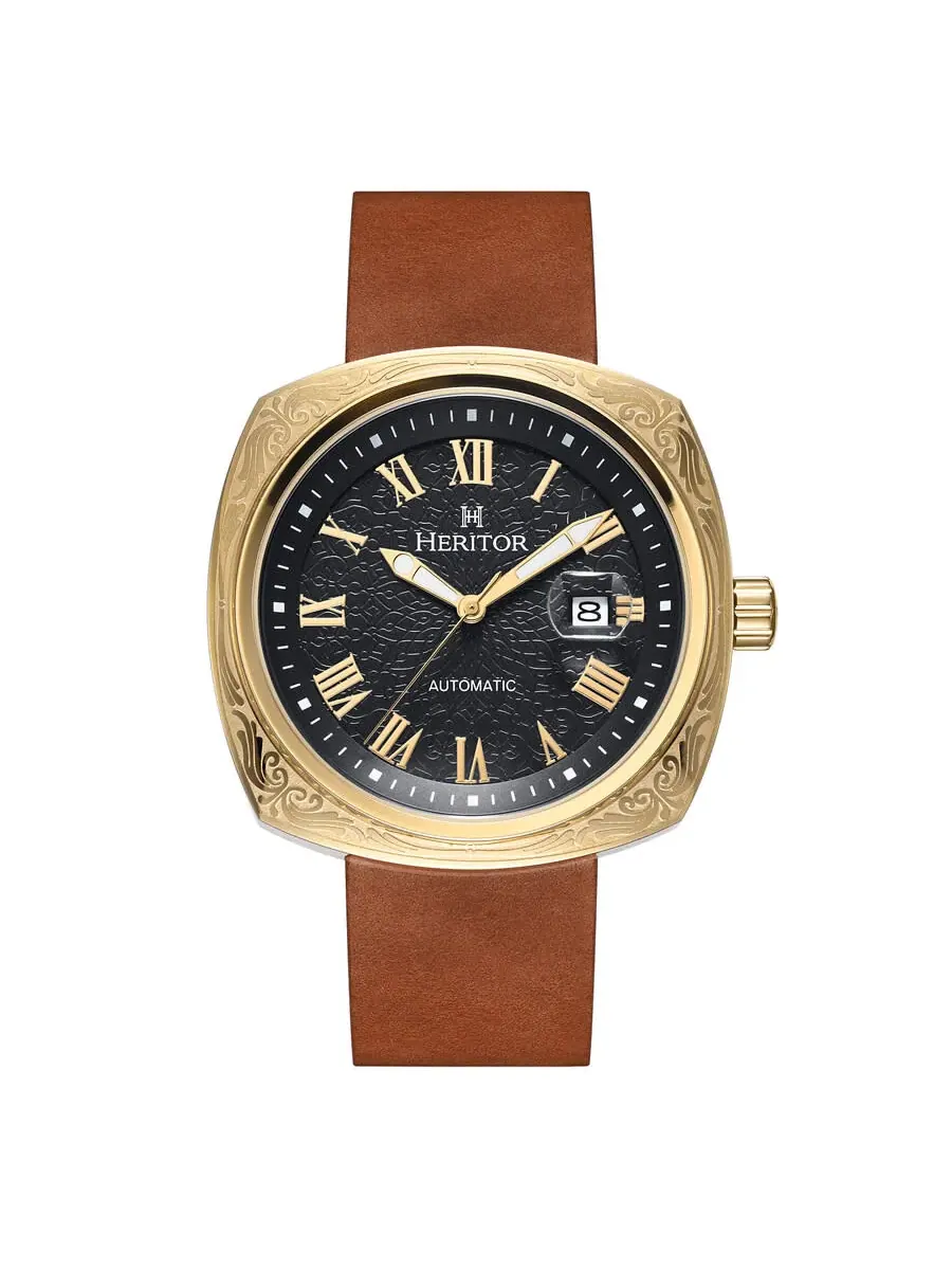 Мужские часы Heritor Davenport Black Dial HERHS3203
