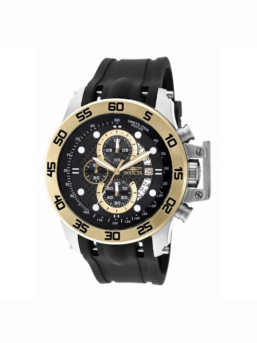 Мужские часы Invicta I-Force Chronograph с черным циферблатом из углеродного волокна и черным — изображение 1 из 1