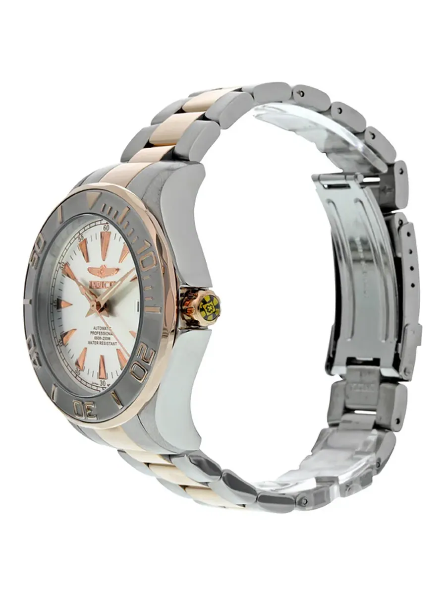 Мужские часы Invicta Ocean Ghost Automatic с серебристым циферблатом 7112 — изображение 3 из 6, оттенок розовый золотистый
