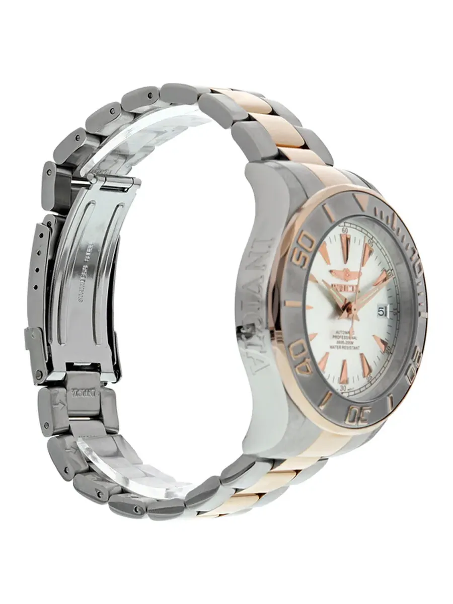 Мужские часы Invicta Ocean Ghost Automatic с серебристым циферблатом 7112 — изображение 6 из 6, оттенок розовый золотистый