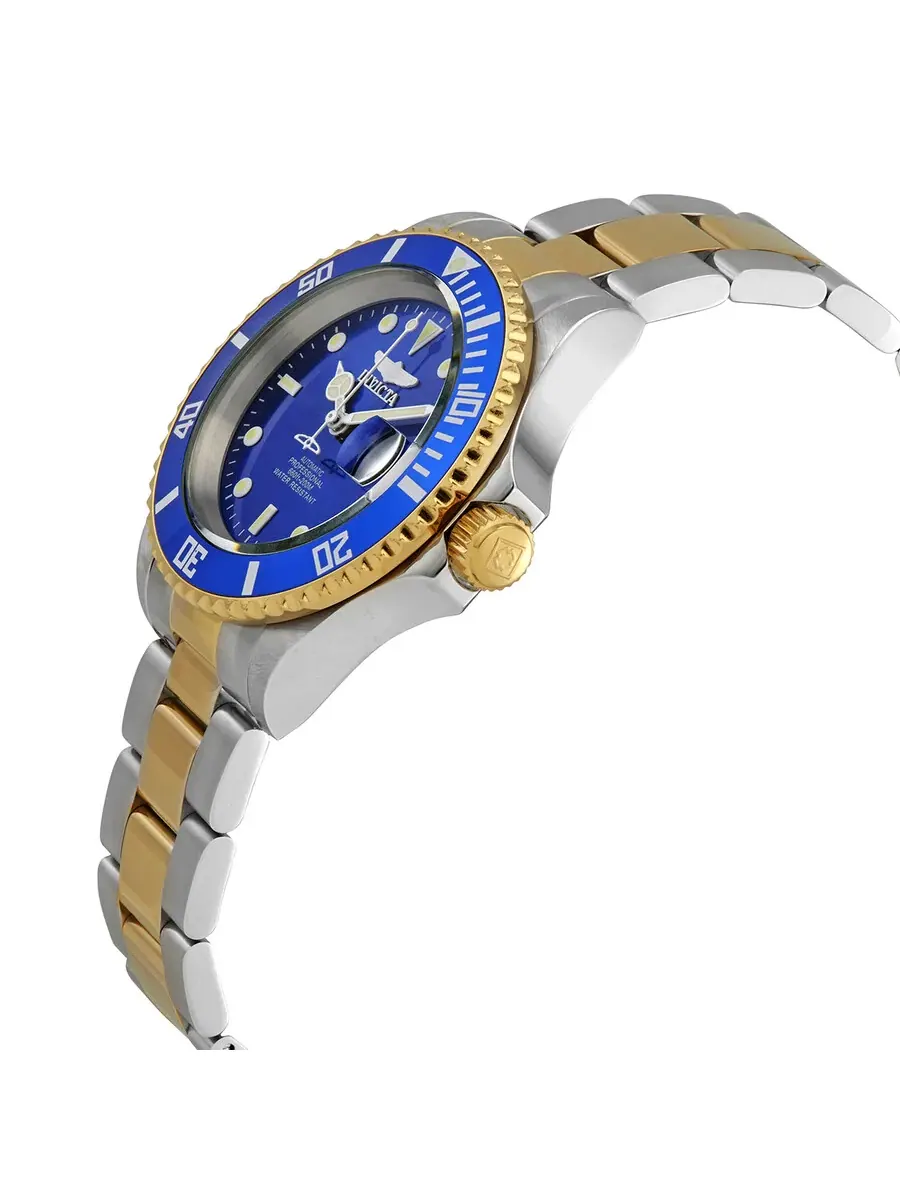 Мужские часы Invicta Pro Diver Automatic с синим циферблатом и двухцветной отделкой, модель 28662 — изображение 2 из 2