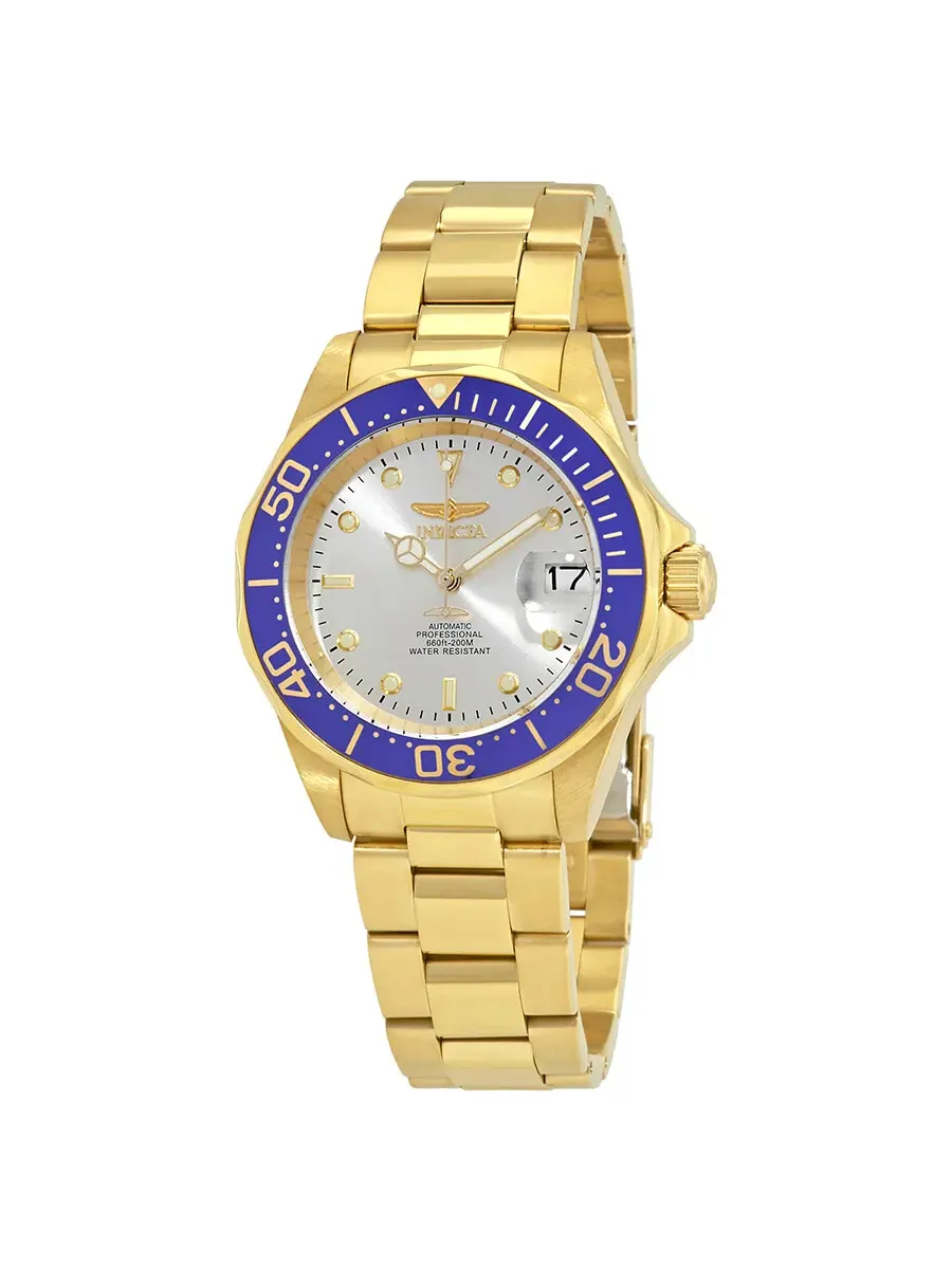 Мужские часы Invicta Pro Diver Automatic с шампановым циферблатом 9743 — изображение 1 из 3, оттенок желтый золотистый