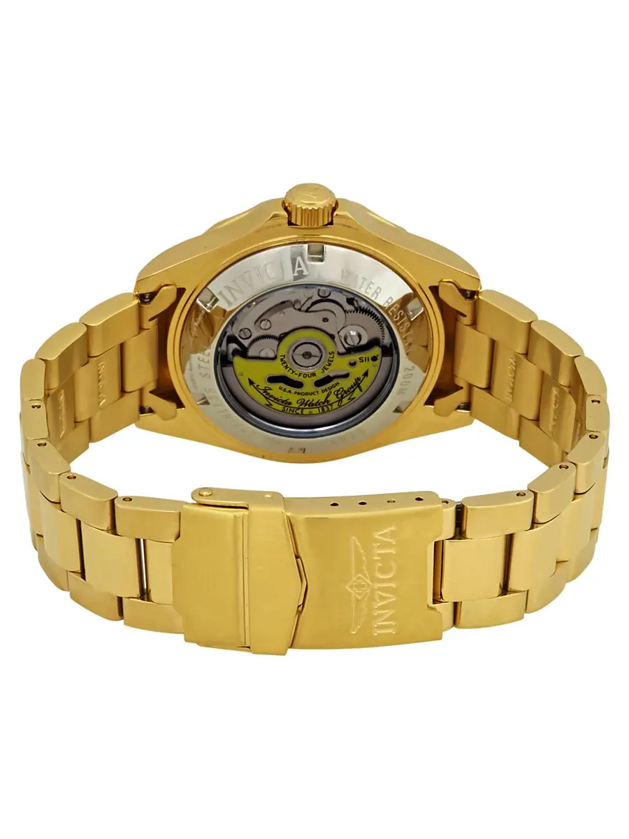 Мужские часы Invicta Pro Diver Automatic с шампановым циферблатом 9743 — изображение 3 из 3, оттенок желтый золотистый