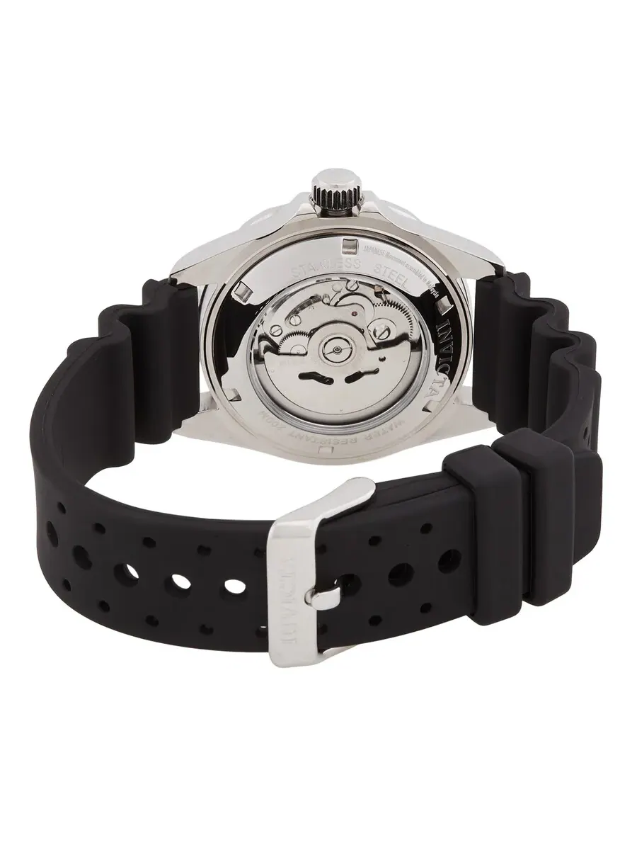Мужские часы Invicta Pro Diver Automatic Steel Black Rubber 9110 — изображение 3 из 3, оттенок черный
