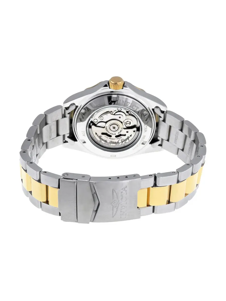Мужские часы Invicta Pro Diver Automatic с черным циферблатом 8927 — изображение 3 из 4, оттенок желтый золотистый