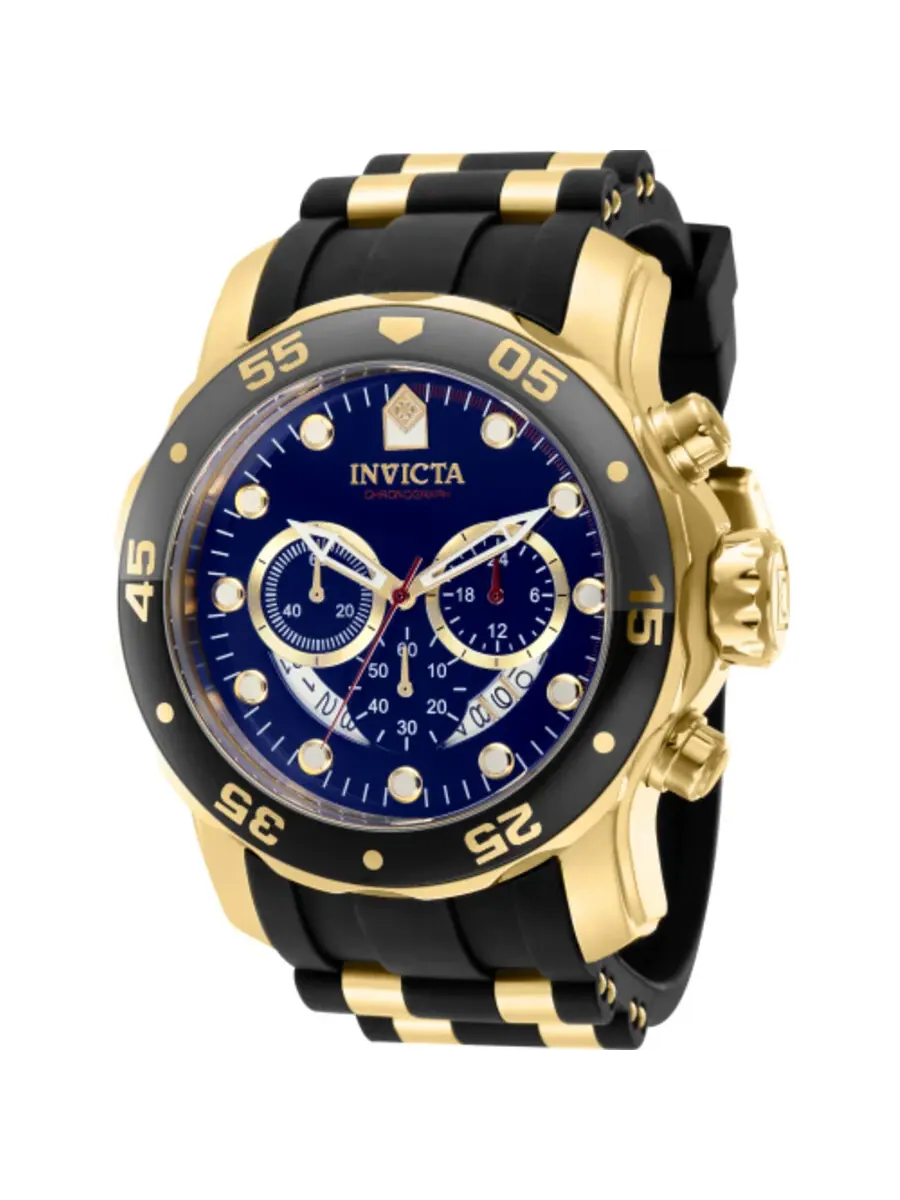 Мужские часы Invicta Pro Diver Chronograph Quartz с синим циферблатом 37229 — изображение 1 из 1