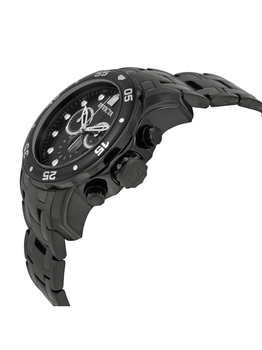 Мужские часы Invicta Pro Diver Chronograph с черным циферблатом 0076 — изображение 2 из 3, оттенок черный