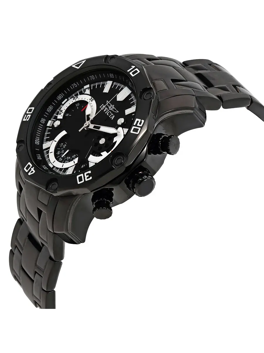 Мужские часы Invicta Pro Diver Chronograph с черным циферблатом 22763 — изображение 2 из 3, оттенок черный