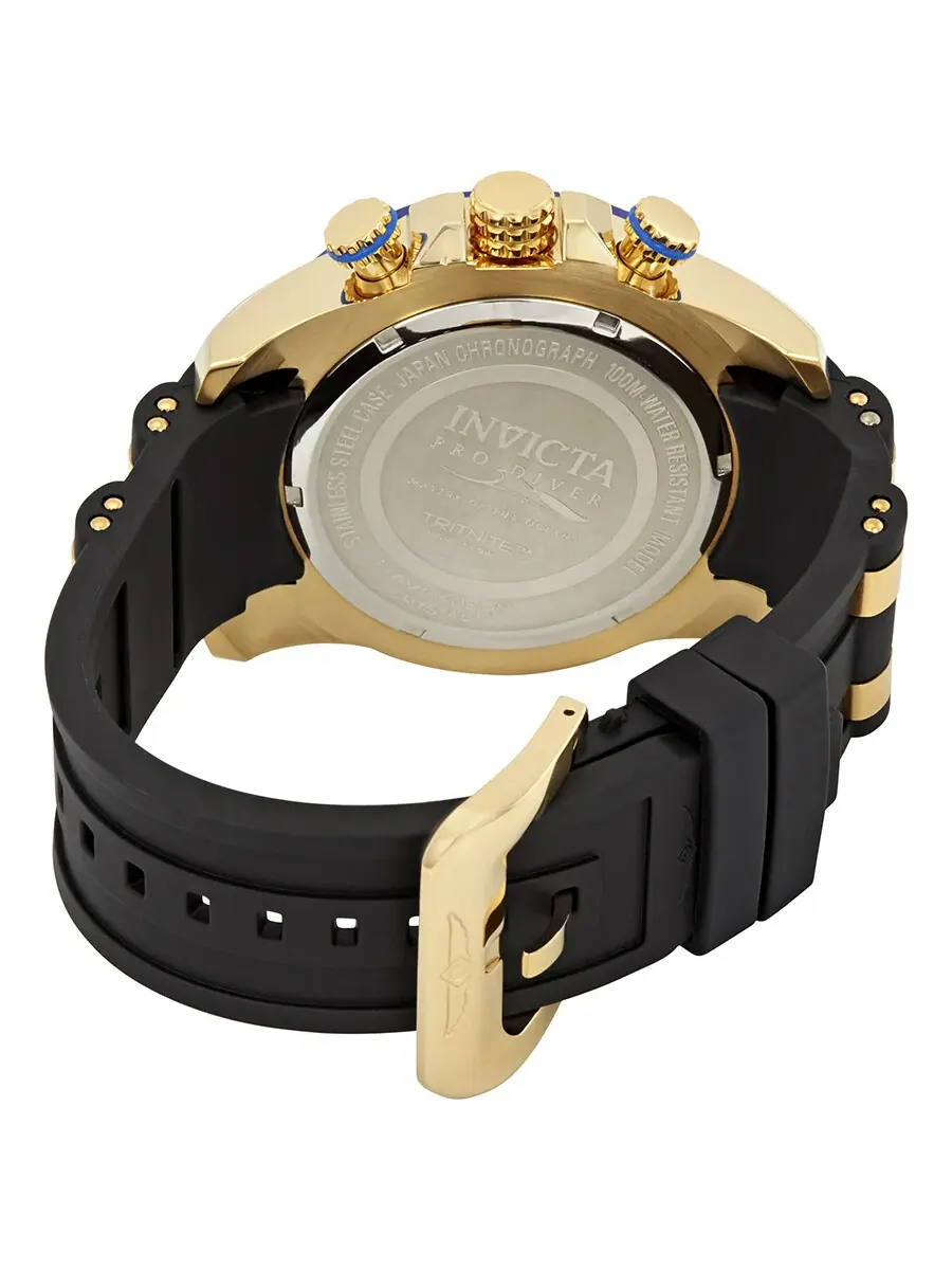 Мужские часы Invicta Pro Diver Chronograph с синим циферблатом 22313 — изображение 3 из 3, оттенок золотистый
