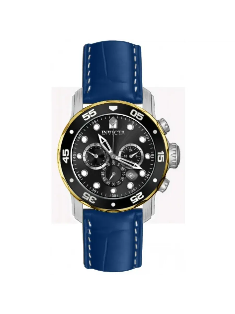 Мужские кварцевые часы Invicta Pro Diver Chronograph GMT с черным циферблатом, артикул 49831 — изображение 1 из 1