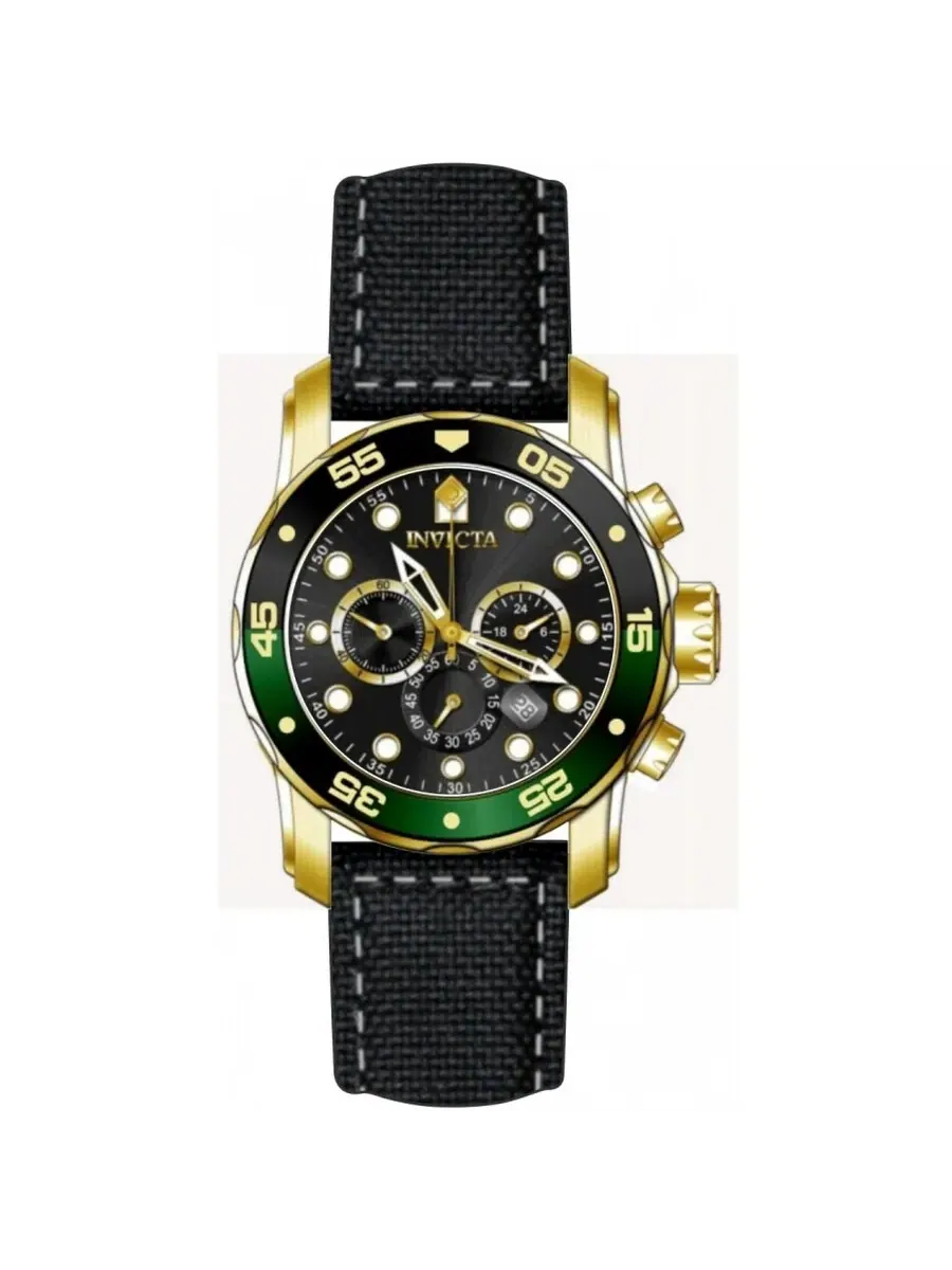Мужские часы Invicta Pro Diver Chronograph GMT Quartz с черным циферблатом 49834 — изображение 1 из 1