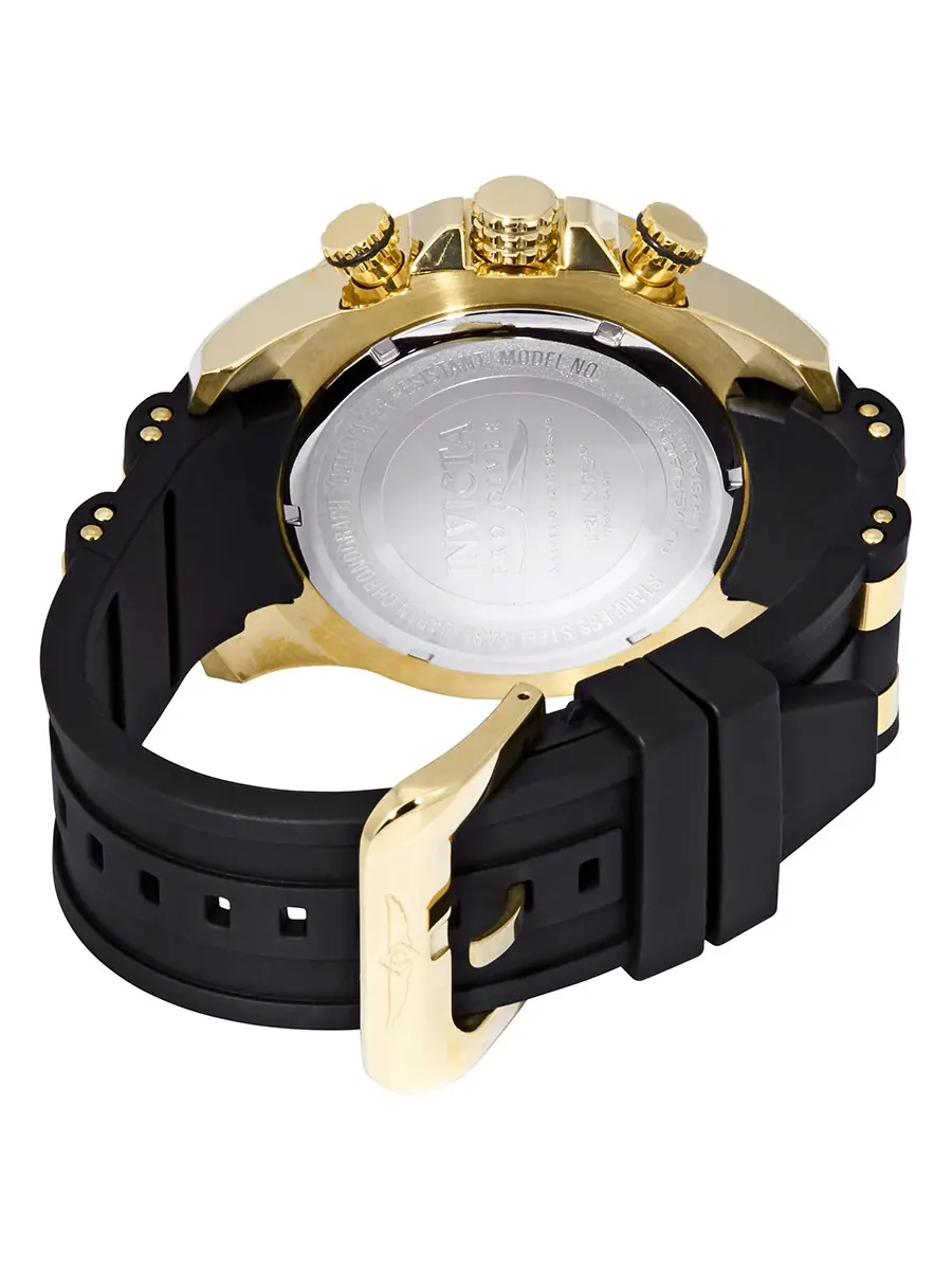 Мужские часы Invicta Pro Diver Chronograph с золотым циферблатом 22346 — изображение 3 из 3, оттенок желтый золотистый
