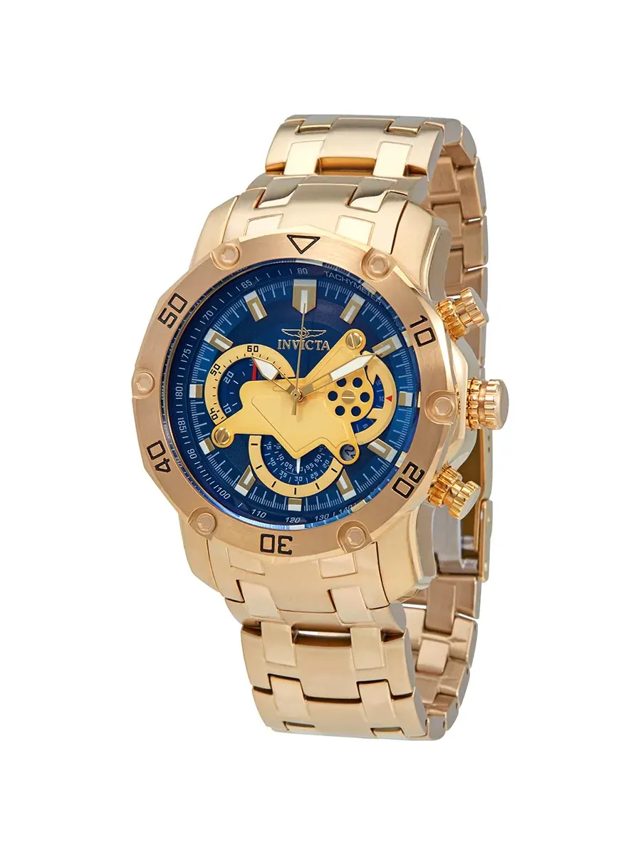Мужские часы Invicta Pro Diver Chronograph 22765 — изображение 1 из 3, оттенок желтый золотистый