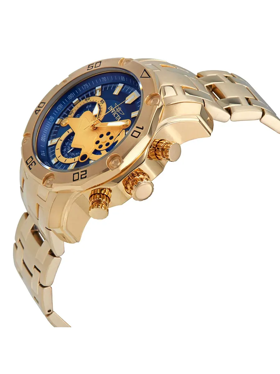 Мужские часы Invicta Pro Diver Chronograph 22765 — изображение 2 из 3, оттенок желтый золотистый