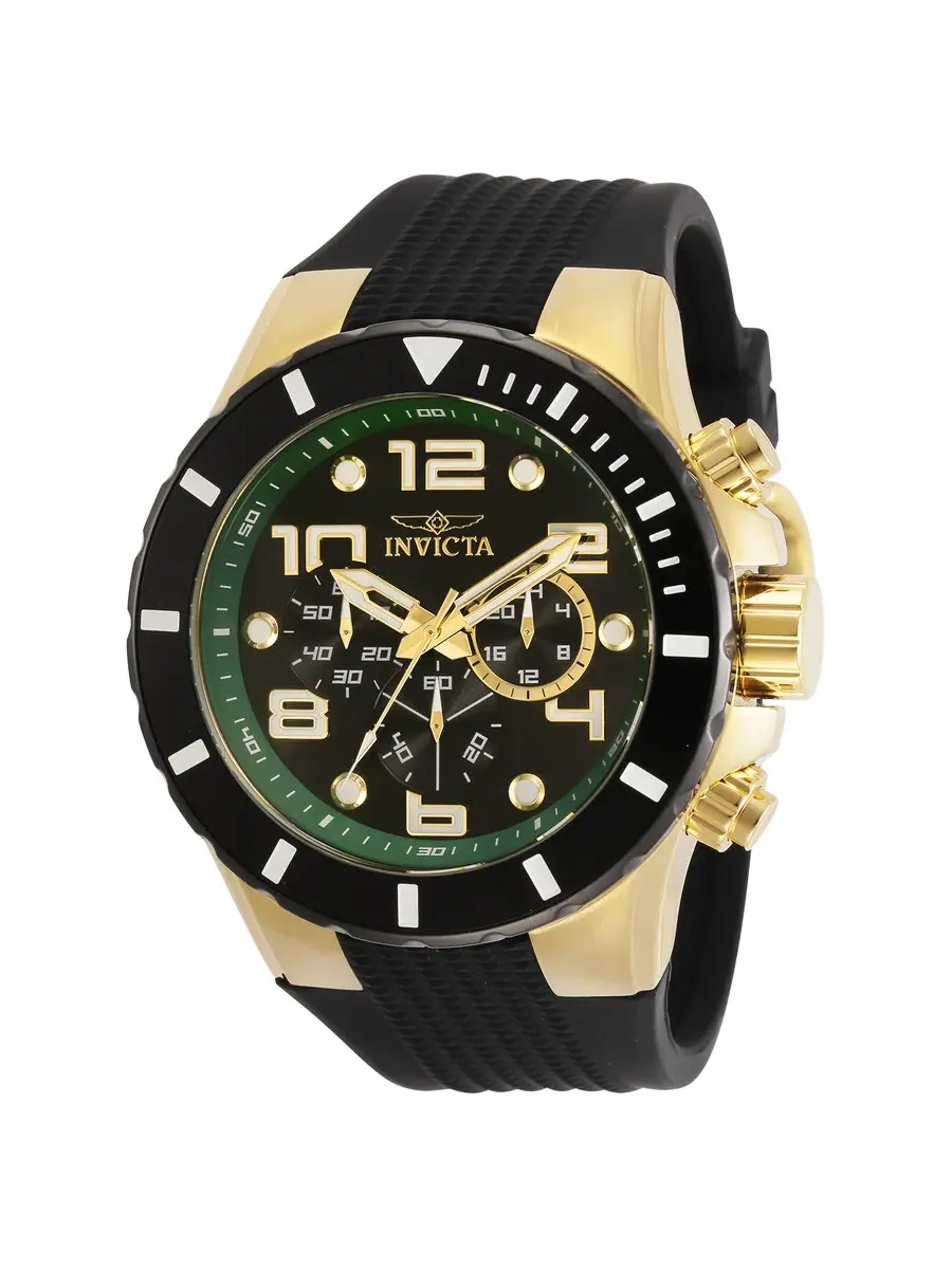 Мужские часы Invicta Pro Diver Chronograph Quartz с черным циферблатом 30777 — изображение 1 из 1, оттенок черный