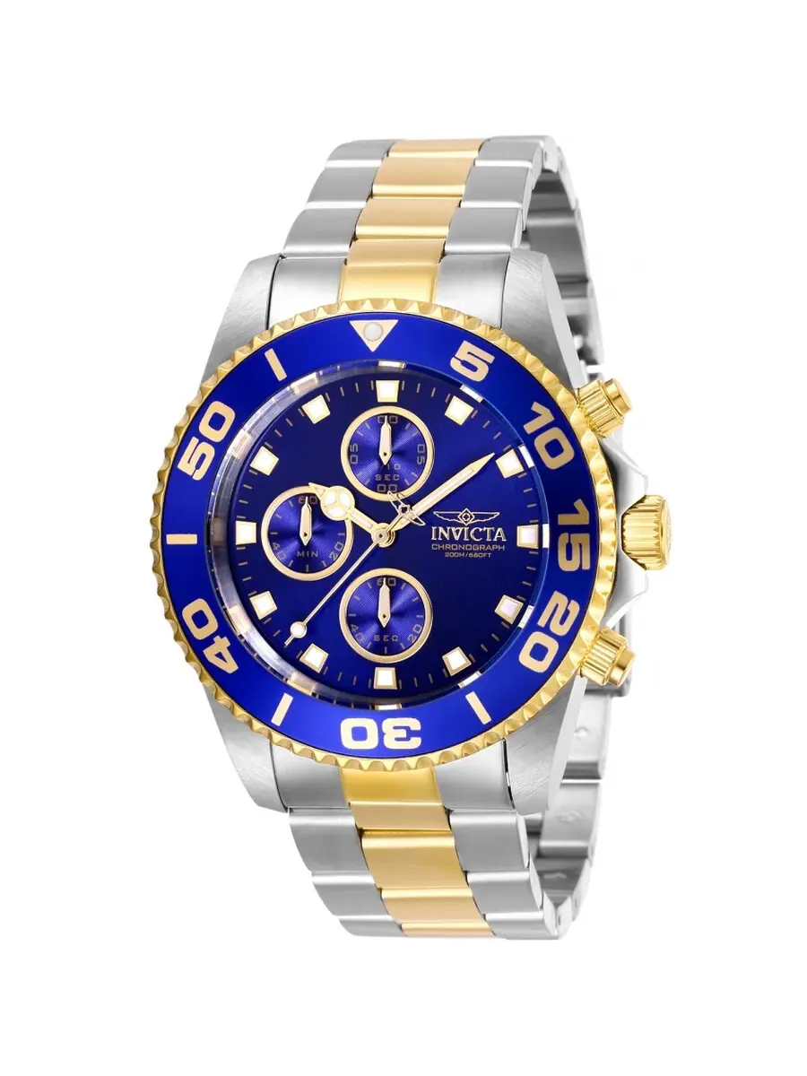 Мужские часы Invicta Pro Diver с хронографом, кварцевые, с синим циферблатом, модель 28692 — изображение 1 из 2