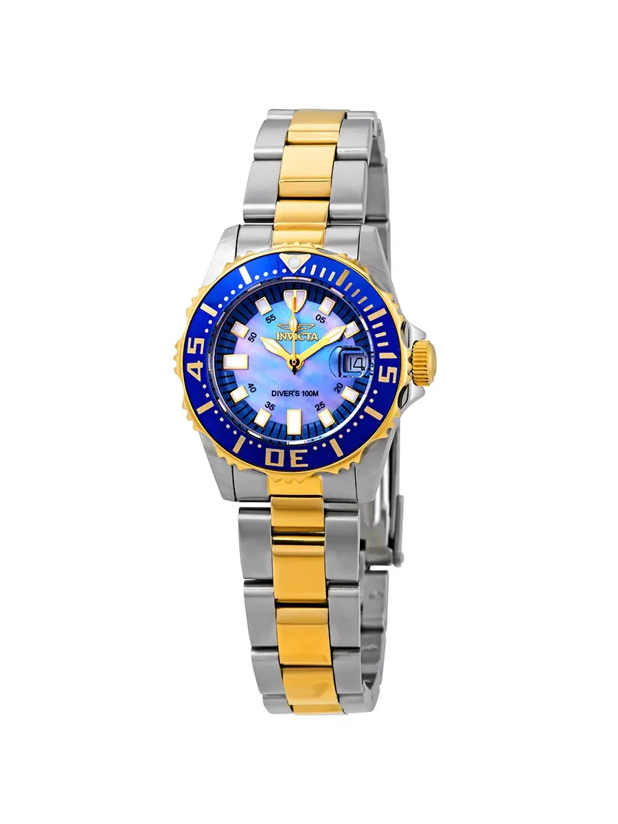 Женские часы Invicta Pro Diver Collection Lady Abyss 2961 — изображение 1 из 3, оттенок желтый золотистый