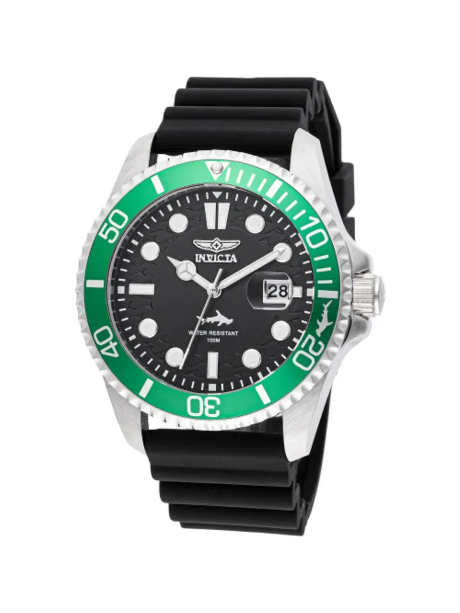 Мужские кварцевые часы Invicta Pro Diver Date с черным циферблатом, модель 47166 — изображение 1 из 1