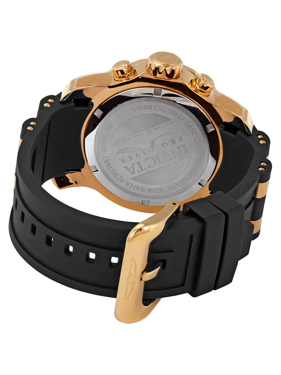 Мужские часы Invicta Pro Diver GMT с черным циферблатом 6991 — изображение 3 из 3, оттенок черный