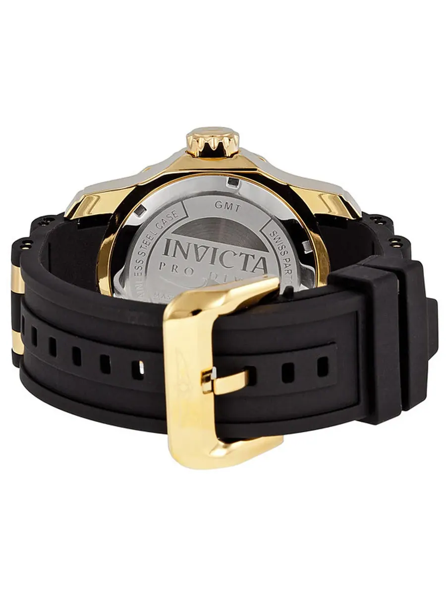 Мужские часы Invicta Pro Diver GMT с серебристым циферблатом 6995 — изображение 3 из 4, оттенок желтый золотистый