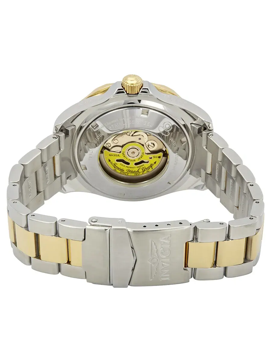 Мужские часы Invicta Pro Diver Grand Diver Automatic с синим циферблатом 3049 — изображение 3 из 3, оттенок желтый золотистый
