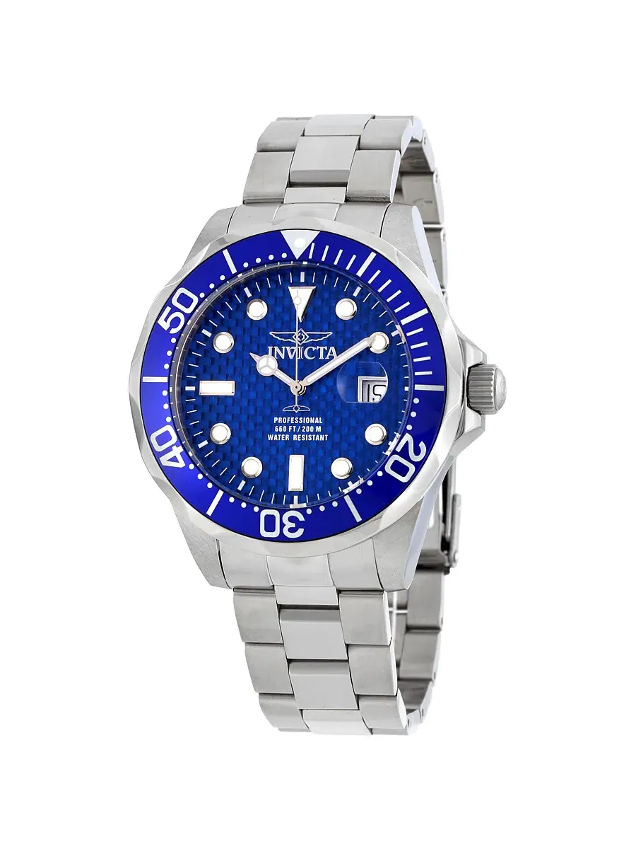 Мужские часы Invicta Pro Diver с синим циферблатом 12563 — синий